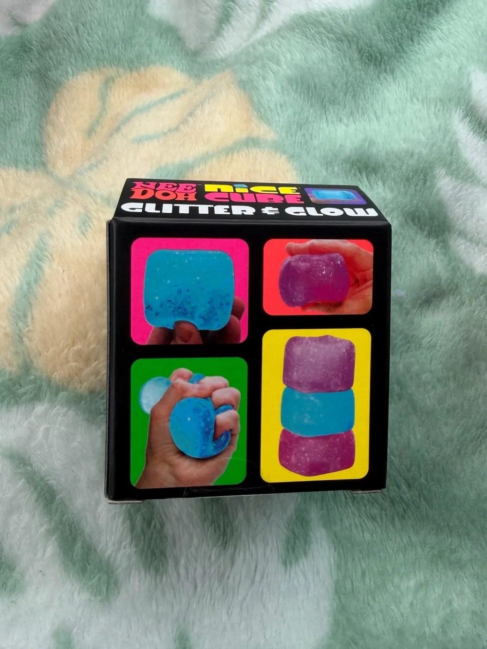 Needoh Glitter & Glow Nice Cube Purple